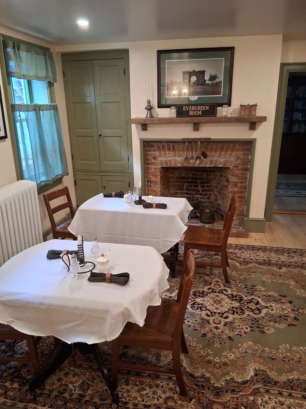 Dining table at Langdon Hill House