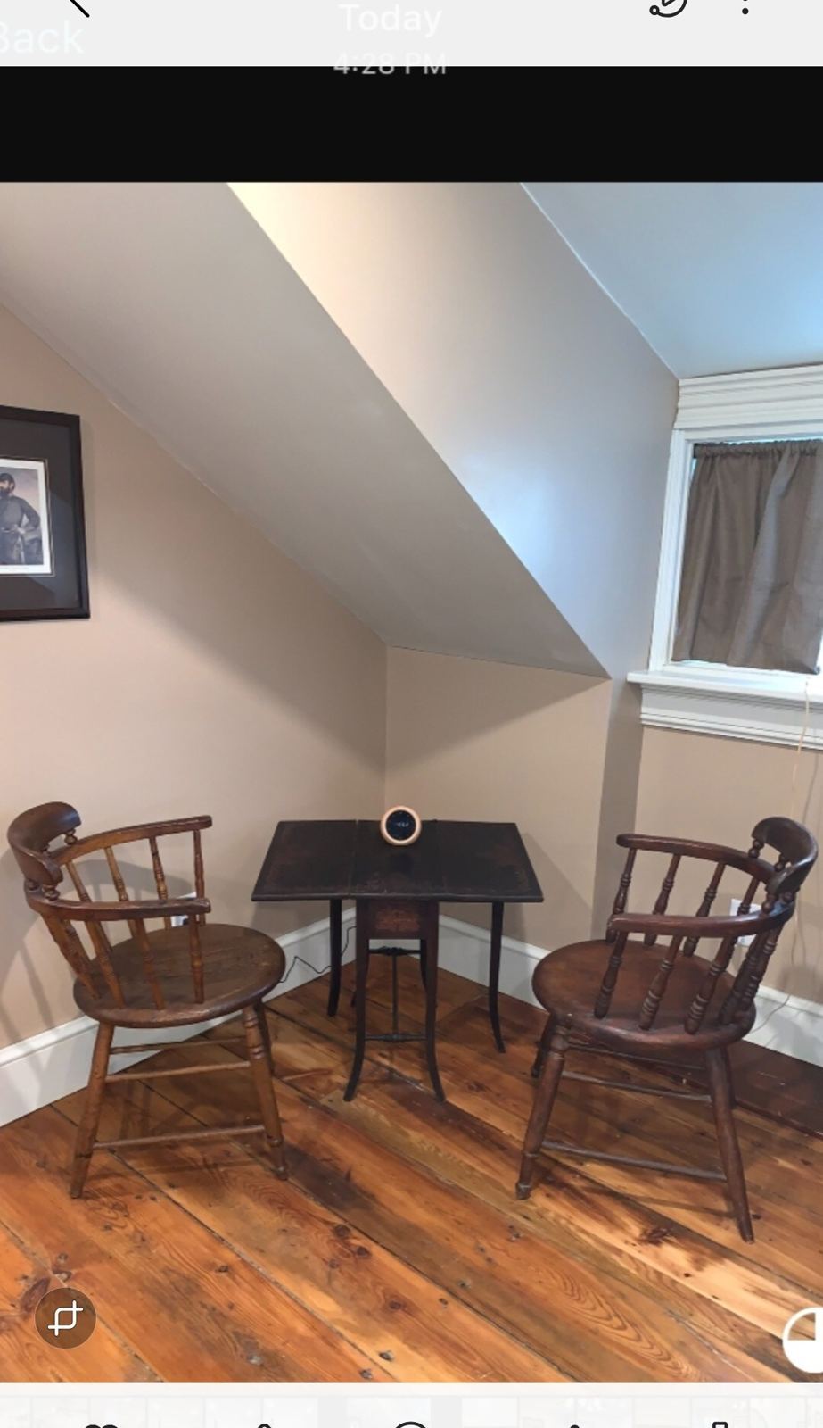 Sitting corner at Langdon Hill House